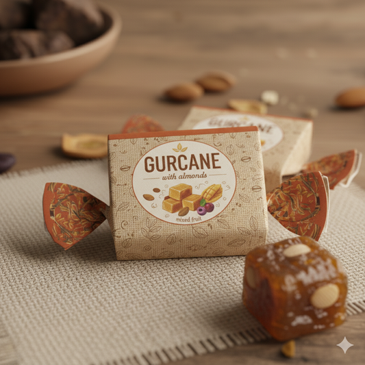 Gurcane Almond | Natural Jaggery Cubes with Real Almond