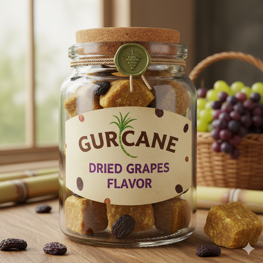 Gurcane Dried grapes| Natural Jaggery Cubes with Real Dried grapes
