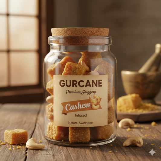 Gurcane Cashew| Natural Jaggery Cubes with Real Cashew