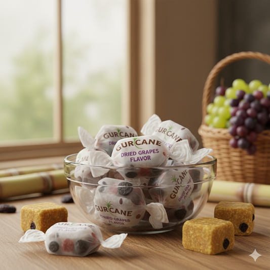 Gurcane Dried grapes| Natural Jaggery Cubes with Real Dried grapes