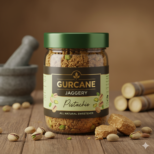 Gurcane Pistachio| Natural Jaggery Cubes with Real Pistachio