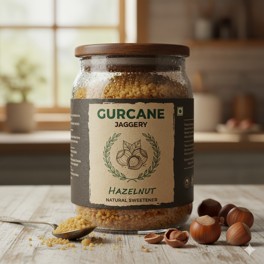 Gurcane Hazelnut| Natural Jaggery Cubes with Real Hazelnut